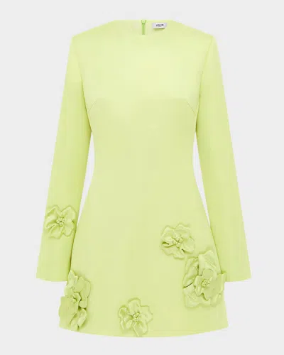 Leo Lin Aliza Floral Applique Fit-&-flare Mini Dress