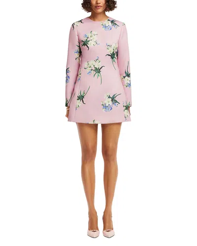 Leo Lin Aliza Long Sleeve Mini Dress In Multi