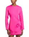 Leo Lin Aliza Long Sleeve Petal Mini Dress In Pink