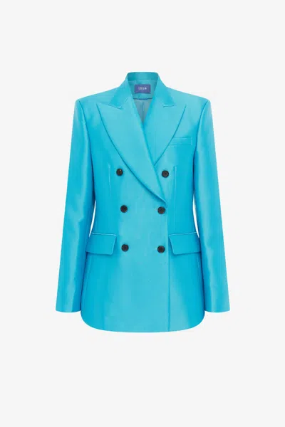 Leo Lin Anissa Blazer - Aqua In Blue