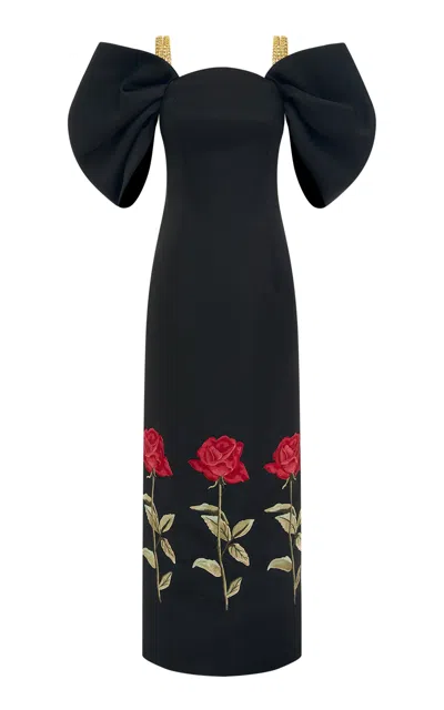 Leo Lin Arabella Embroidered Maxi Dress