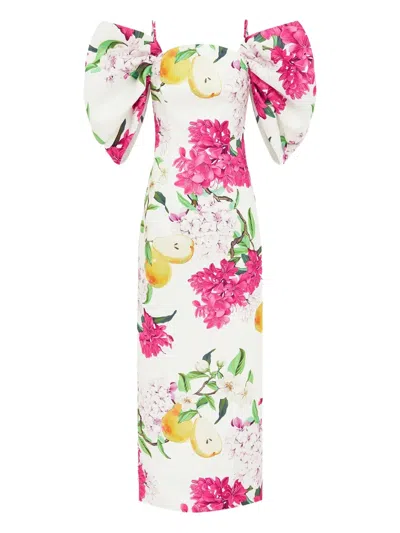 Leo Lin Arabella Floral Maxi Dress In Multi
