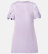 Leo Lin Aurie Applique Short Sleeve Mini Dress