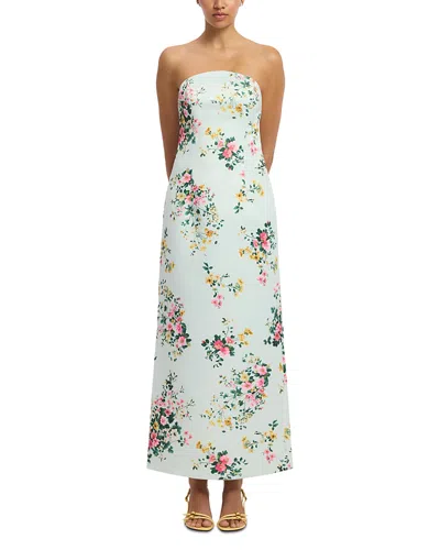 Leo Lin Ava Strapless Bustier Maxi Dress Exclusive In Multi