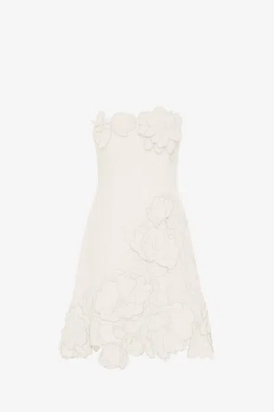 Leo Lin Ayla Appliqué Bustier Mini Dress - Vanilla