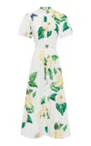 Leo Lin Bianca Cotton Midi Shirt Dress In Multi