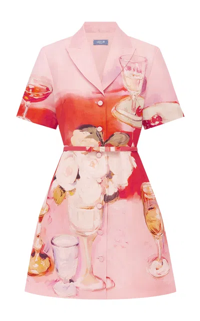 Leo Lin Brigitte Mini Dress - Aperitivo Print In Pink
