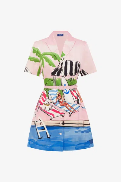 Leo Lin Brigitte Mini Dress - Riviera Print
