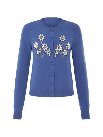Leo Lin Button-fastening Cardigan In Blue