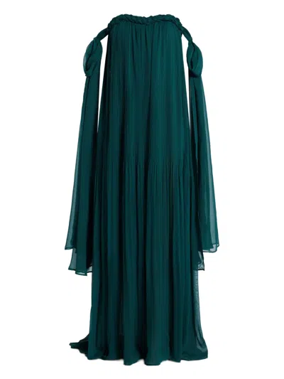 Leo Lin Camila Off-shoulder Maxi Dress