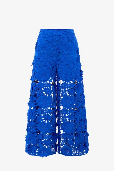 Leo Lin Candied Lace Pants - Lapis