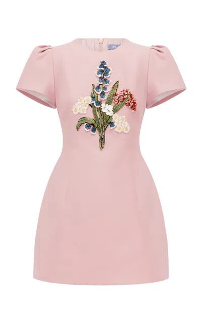 Leo Lin Carina Embellished Mini Dress - Rose In Pink