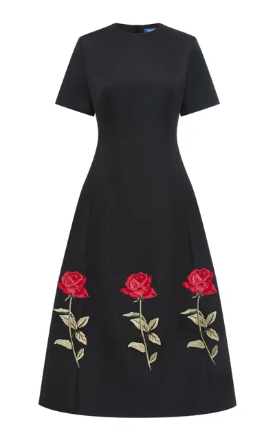 Leo Lin Caroline Embellished Rose Midi Dress
