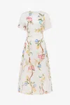 Leo Lin Moda Operandi In Lemon Vine Print In Snow