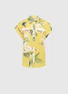 Leo Lin Catarina Blouse - Joie Print In Sunshine In Yellow