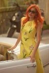 Leo Lin Cleo A-line Midi Dress In Yellow