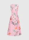 Leo Lin Cleo Sleeveless Midi Dress In Lavish Print In Pink In Pink