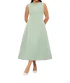 Leo Lin Cleo Sleeveless Dress In Sage In Green