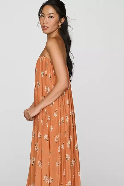 Leo Lin Dahlia Sweetheart Gown In Brown