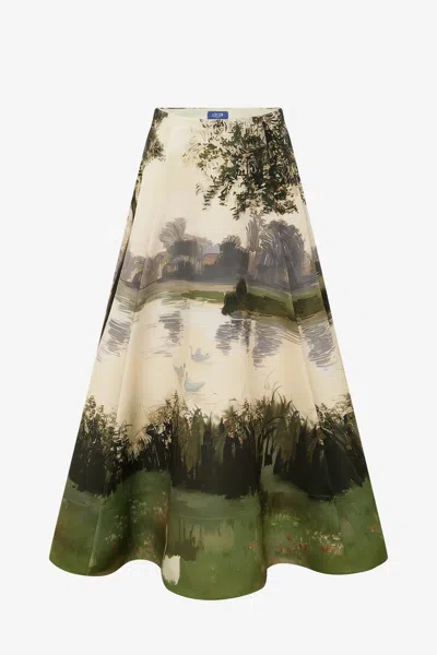 Leo Lin Elina Maxi Skirt - Serene Print