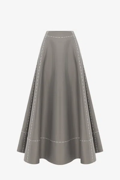 Leo Lin Elina Maxi Skirt - Steel