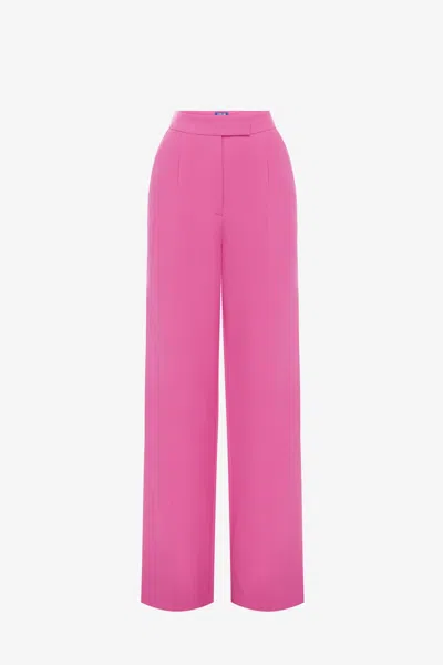 Leo Lin Elisha Wide Leg Pants - Fuchsia In Pink