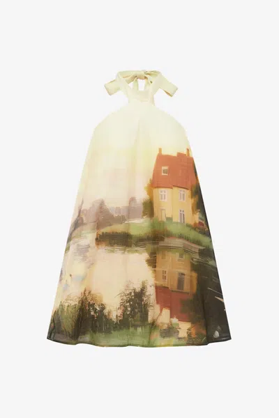 Leo Lin Eloise Halterneck Mini Dress - Serene Print