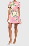 Leo Lin Elyse Floral-print Belted Mini Dress