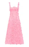 Leo Lin Eva Guipure Lace Gown In Pink