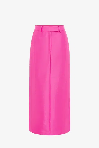Leo Lin Eve Maxi Skirt - Hot Pink