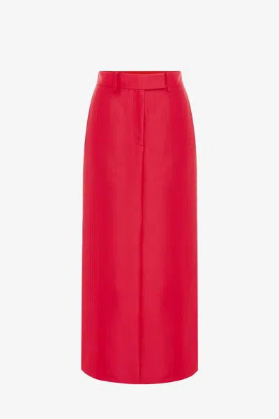 Leo Lin Eve Maxi Skirt - Rosa In Red