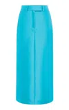 Leo Lin Eve Mid-rise Maxi Skirt In Blue