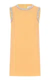 Leo Lin Fergie Embellished Mini Dress In Orange