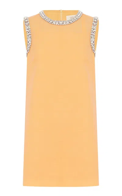Leo Lin Fergie Embellished Mini Dress In Orange