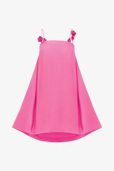 Leo Lin Fiona Rose Mini Dress - Pink