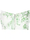 Leo Lin Top Mit Blumen-print In White