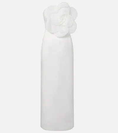 Leo Lin Floral-appliqué Maxi Dress In Multi