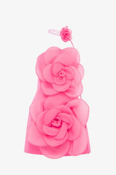 Leo Lin Floret Mini Dress - Fuchsia