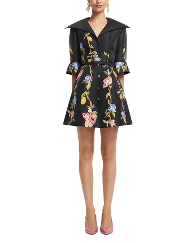 Leo Lin Genevieve Mini Dress In Black