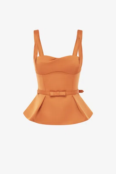 LEO LIN GEORGIA TOP - OCHRE