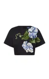 Leo Lin Indie Printed Top In Black