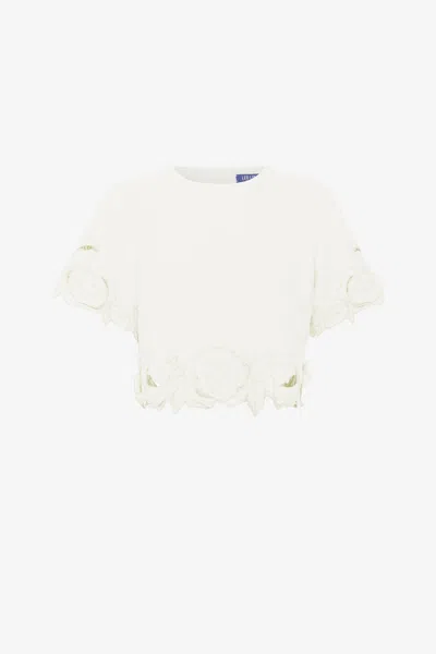 Leo Lin Indie Sleeve Top - Vanilla