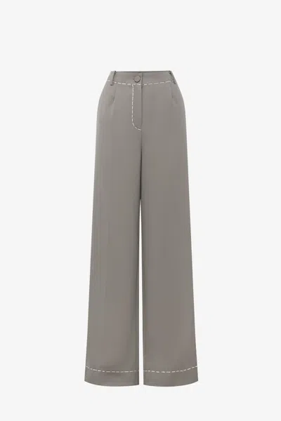 Leo Lin Indra Pants - Steel In Gray