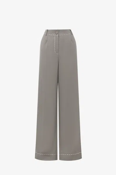 Leo Lin Indra Pants - Steel In Gray