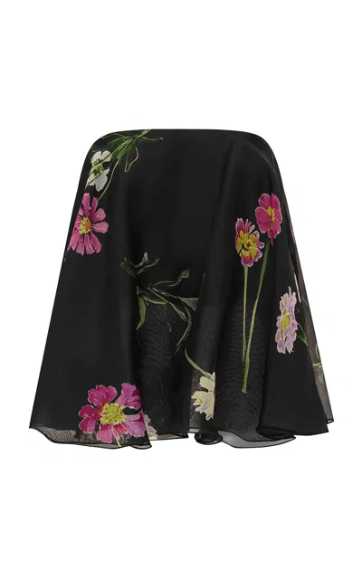 Leo Lin Ixia Bustier Top - Meadow Mist In Ebony In Pink