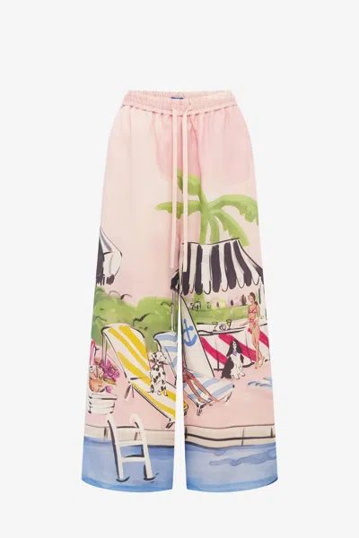 Leo Lin Jamie Wide Leg Pants - Riviera Print