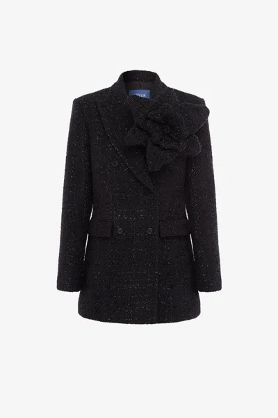 Leo Lin Jazlyn Tweed Blazer - Ebony