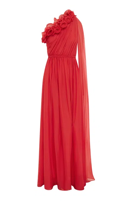 Leo Lin Jenni Asymmetric Maxi Dress