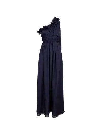 Leo Lin Jenni One Shoulder Maxi Dress In Purple
