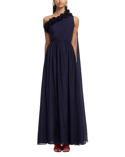 Leo Lin Jenni One Shoulder Maxi Dress In Purple